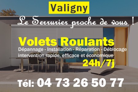 volet roulant Valigny - volets Valigny - volet Valigny - entretien, Pose en neuf, pose en rénovation, motorisation, dépannage, déblocage, remplacement, réparation, automatisation de volet roulant à Valigny